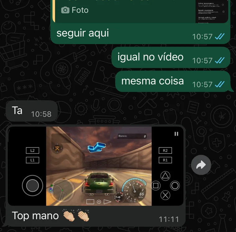 Print de uma avaliação enviada por cliente da HIGH GAMES